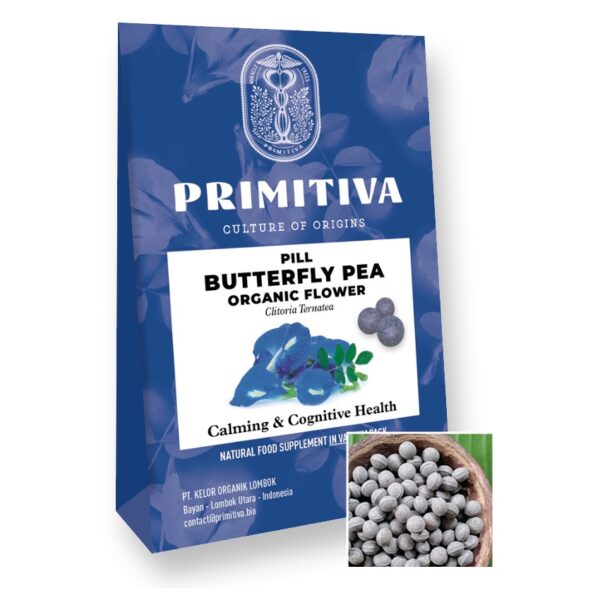 Butterfly Pea Flower Organic Pills Envelop recto 2023