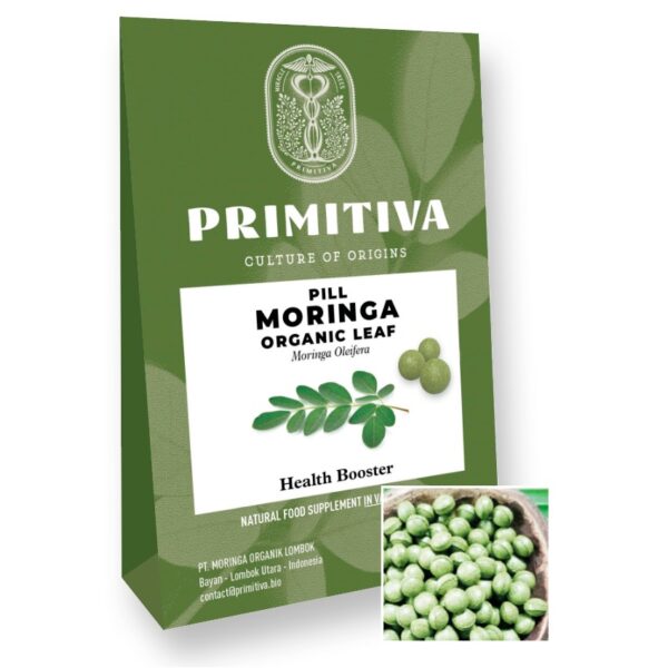 Moringa Leaf Organic Pills Envelop recto 2023